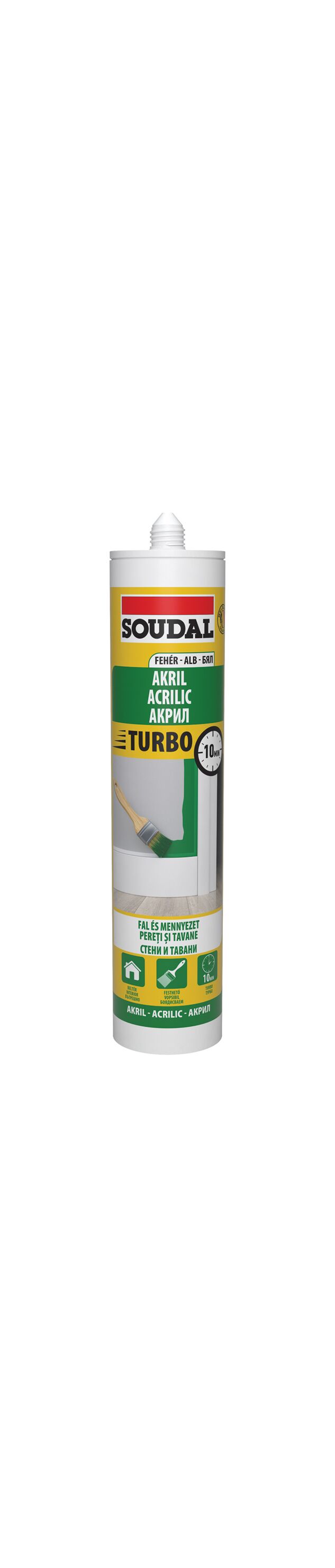 Mastic acrilic Turbo, alb, 280ml