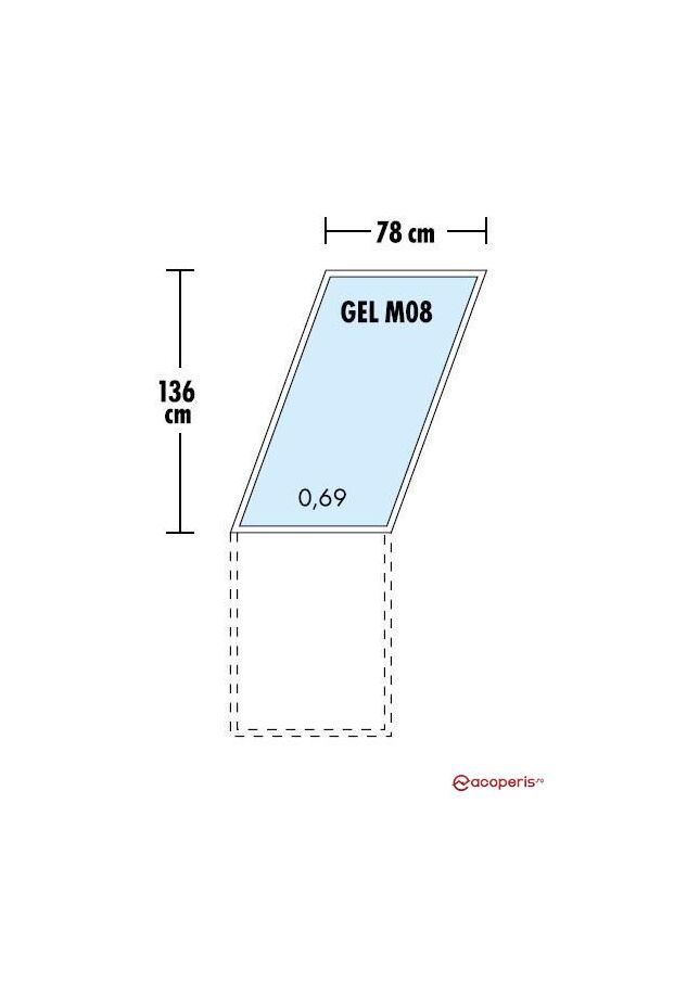 Fereastra de mansarda pentru acces pe terasa GEL/VEA 3065